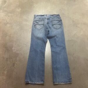 Y2K ocean pacific men's blue bootcut jeans flare skater‎ surfer wide leg 32